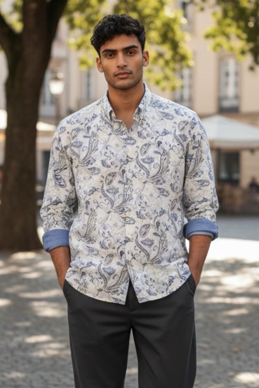 Tommy Bahama Men Button Down Shirt Reverse Print Paulo Paisley XXL NWT